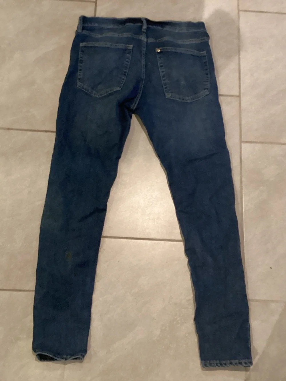Men's Slim Fit Dark Blue Jeans